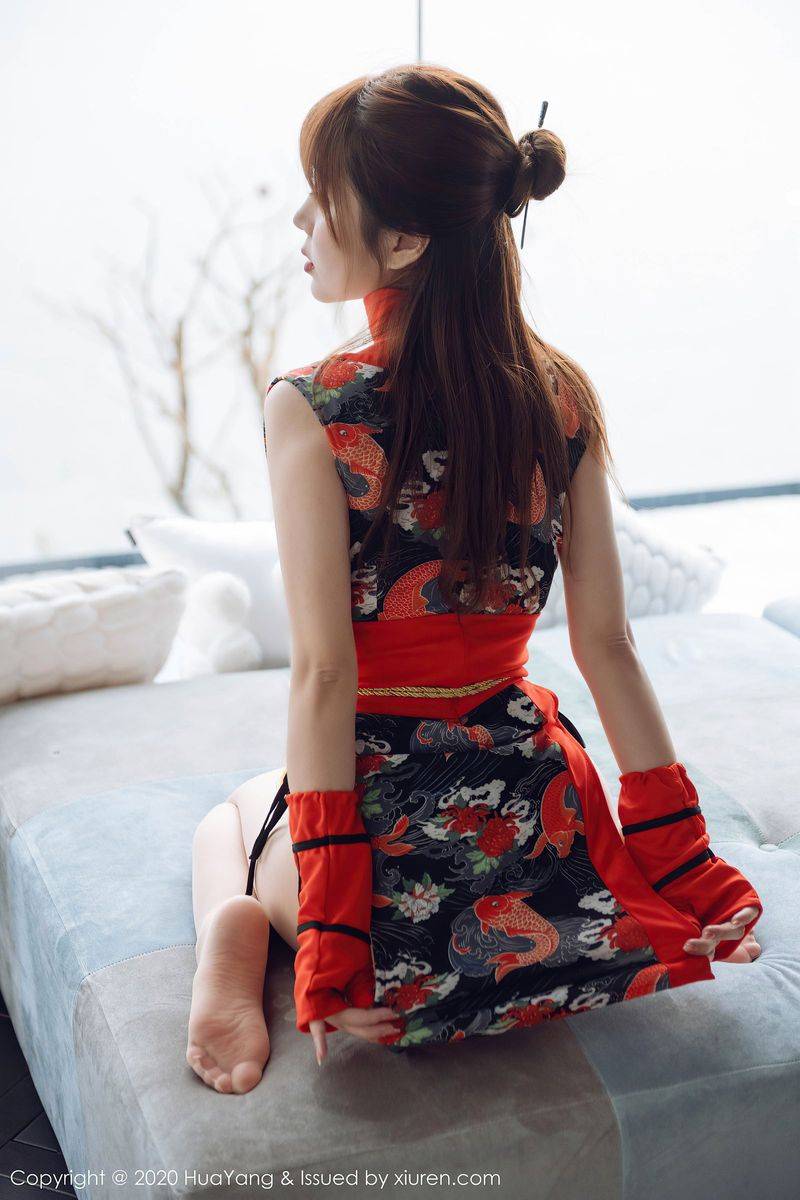 花漾Show性感女神王雨纯鲜艳和服丰腴娇躯娇媚动人大理旅拍-26