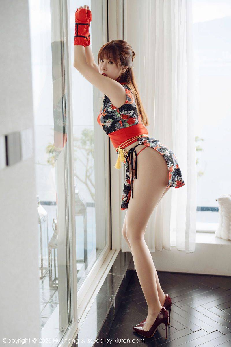 花漾Show性感女神王雨纯鲜艳和服丰腴娇躯娇媚动人大理旅拍-57