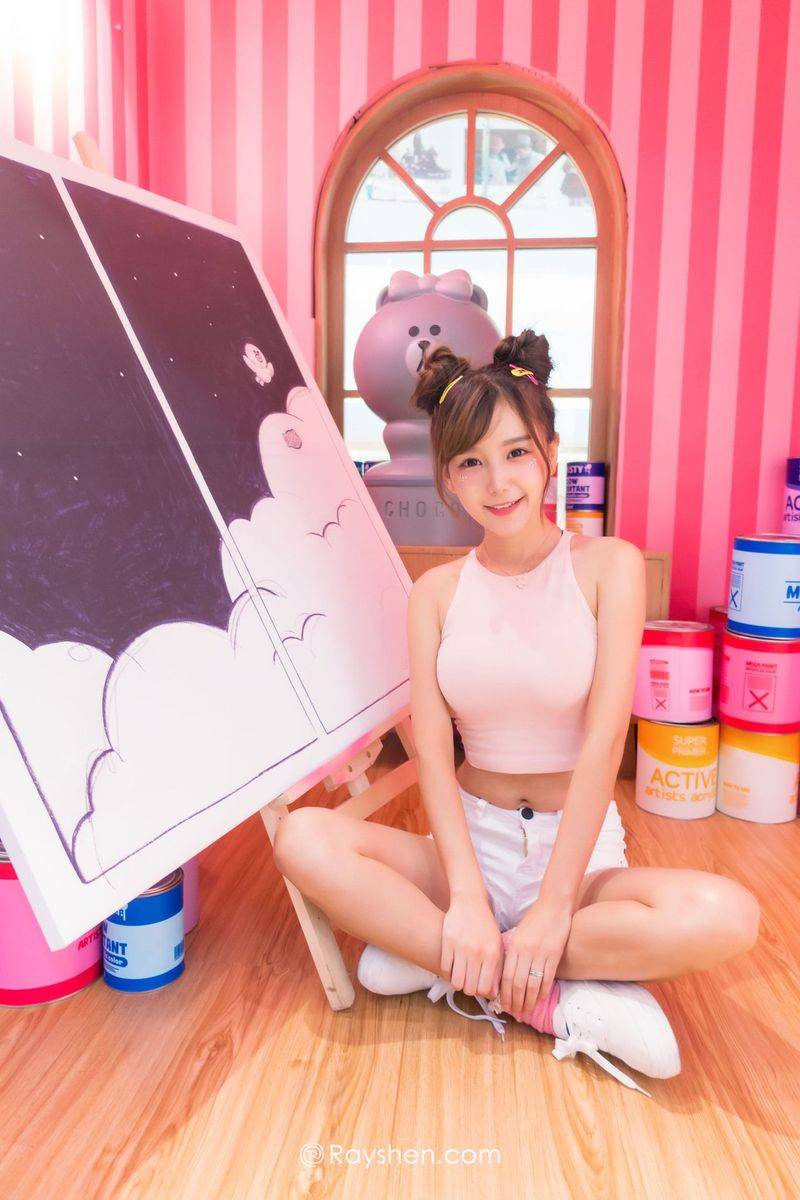 Rayshen甜心公主小九Vin令人愉悦的治愈风私房定制写真-38