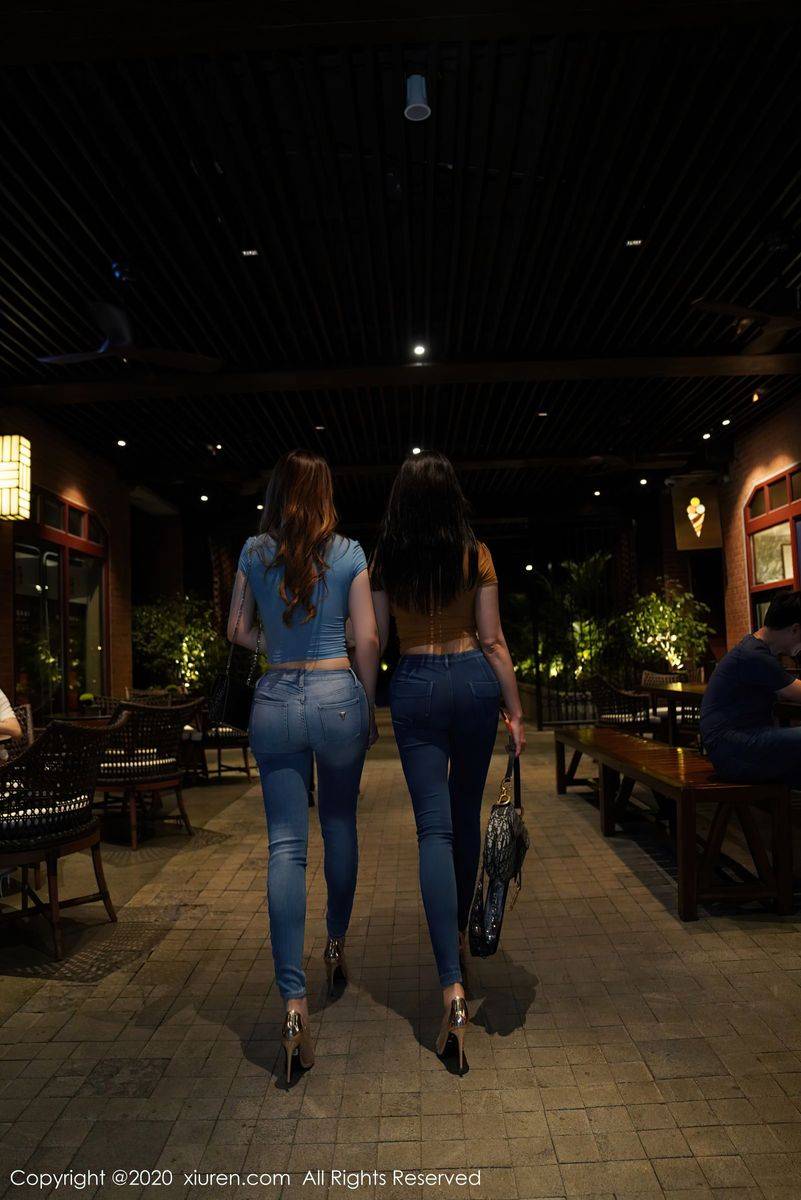 秀人网性感姐妹花Egg尤妮丝&果儿Victoria丝袜美腿系列写真-9