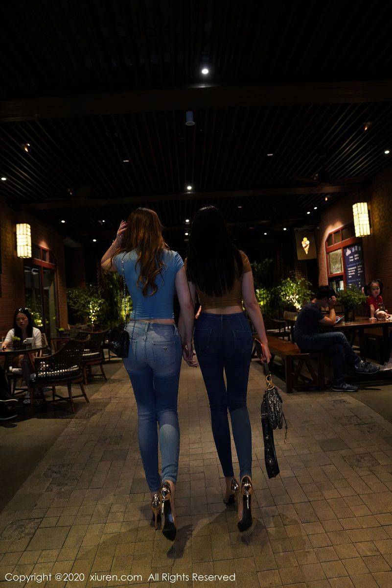 秀人网性感姐妹花Egg尤妮丝&果儿Victoria丝袜美腿系列写真-8