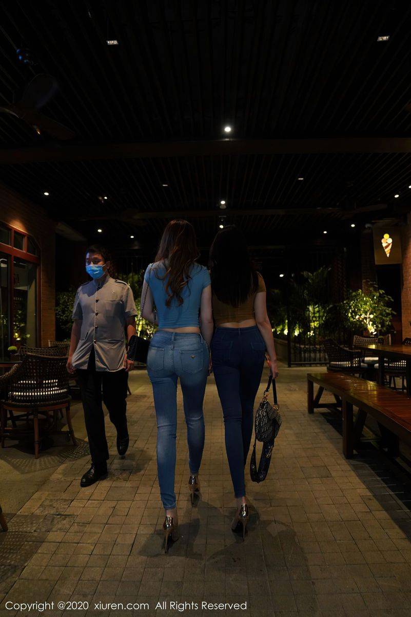 秀人网性感姐妹花Egg尤妮丝&果儿Victoria丝袜美腿系列写真-10