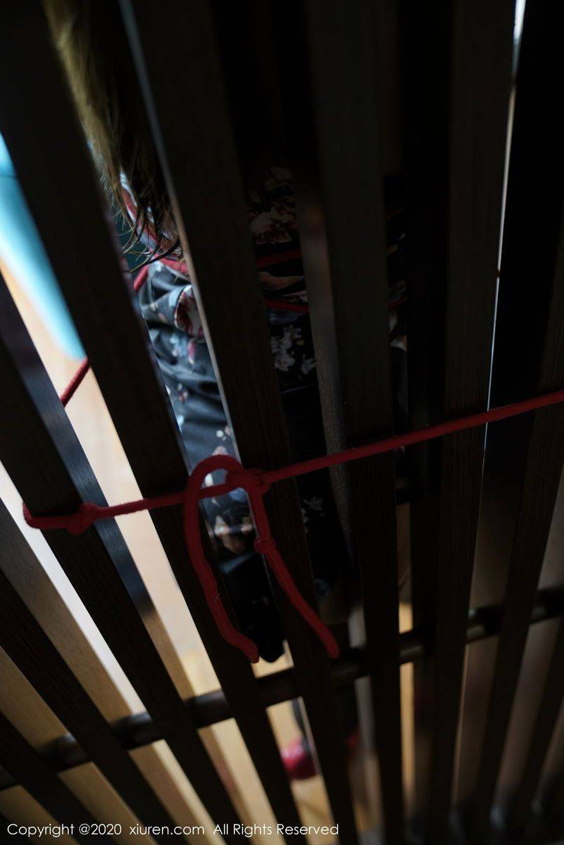 秀人网性感女神软软酱Roro黑丝旗袍与束缚系列丰满身材写真-26