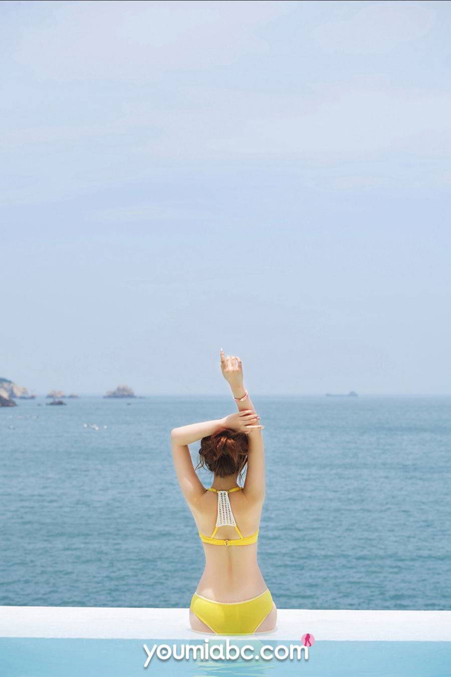 YouMi尤蜜美女模特陈宇曦明黄比基尼造物主の恩赐火辣写真-7