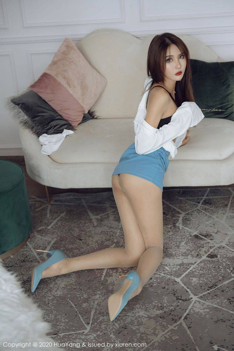 花漾Show美女模特Emily顾奈奈酱丝袜美腿职场OL女秘书装扮写真-42