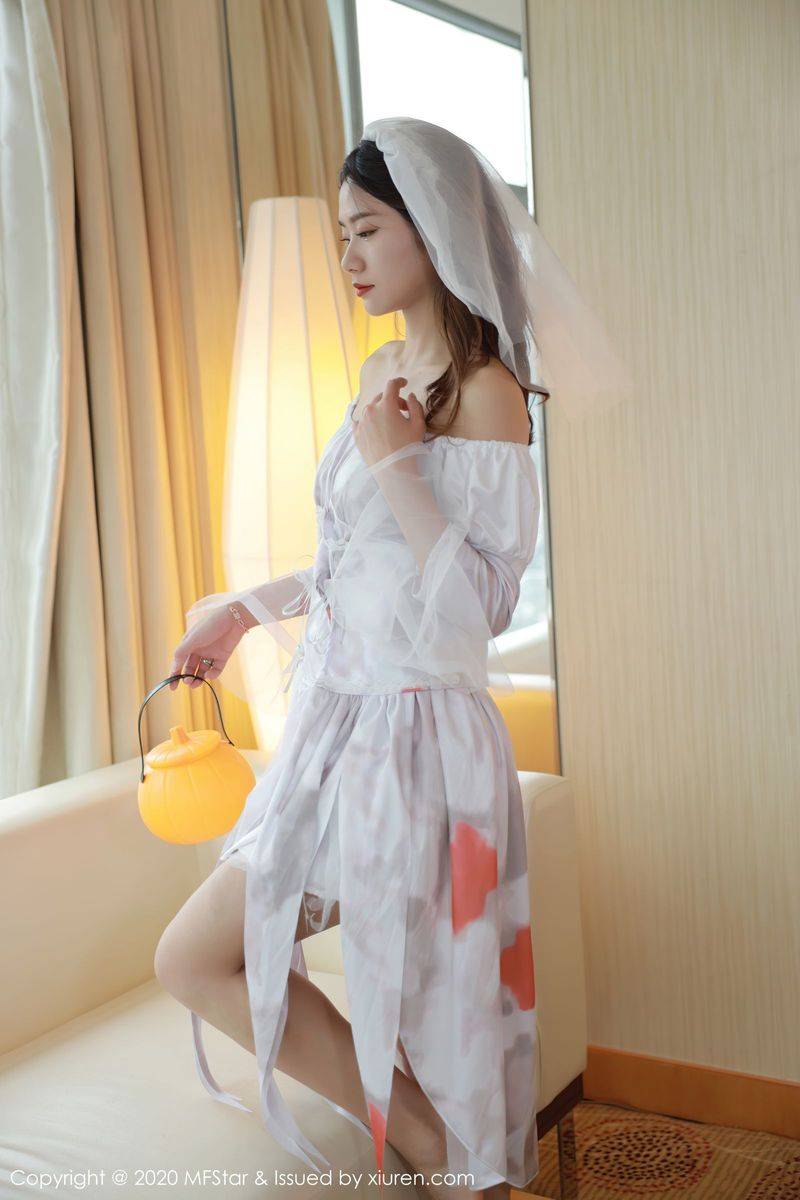 模范学院美女模特方子萱万圣节鬼新娘主题美感与魅惑写真-20