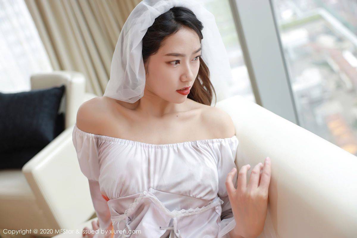 模范学院美女模特方子萱万圣节鬼新娘主题美感与魅惑写真-17