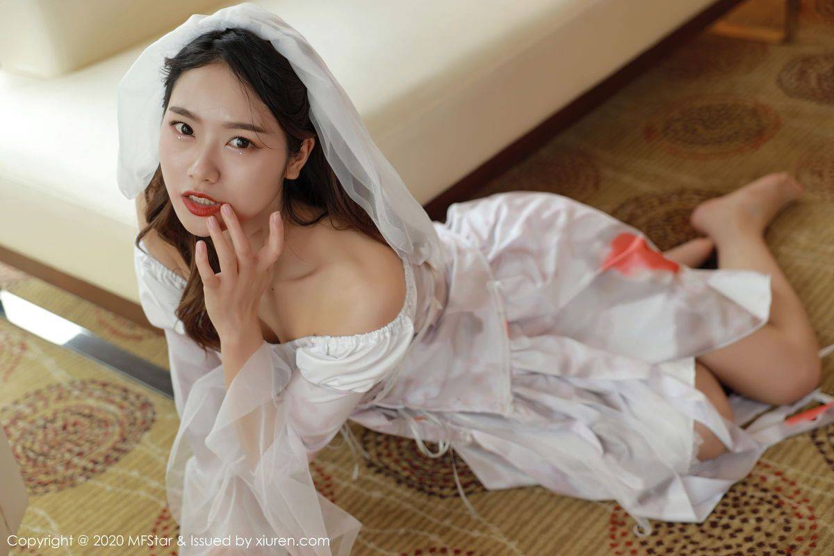 模范学院美女模特方子萱万圣节鬼新娘主题美感与魅惑写真-29