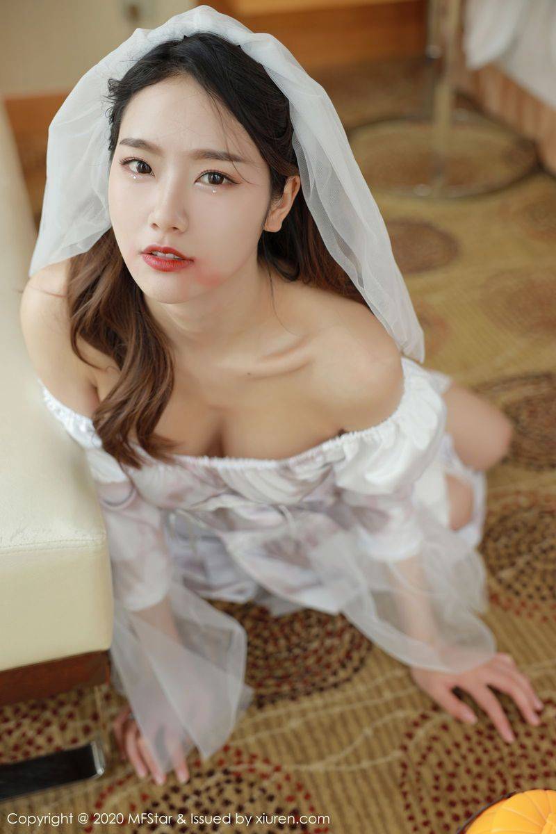 模范学院美女模特方子萱万圣节鬼新娘主题美感与魅惑写真-28