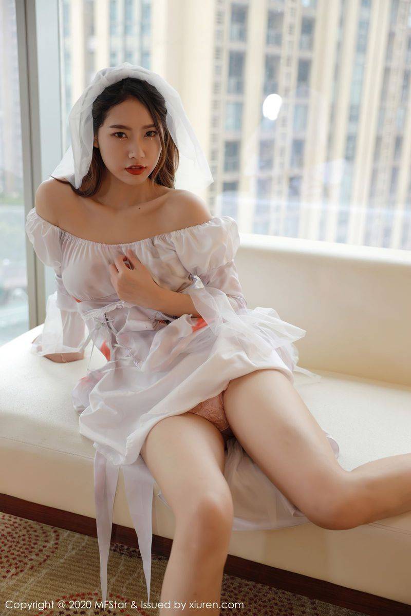 模范学院美女模特方子萱万圣节鬼新娘主题美感与魅惑写真-41