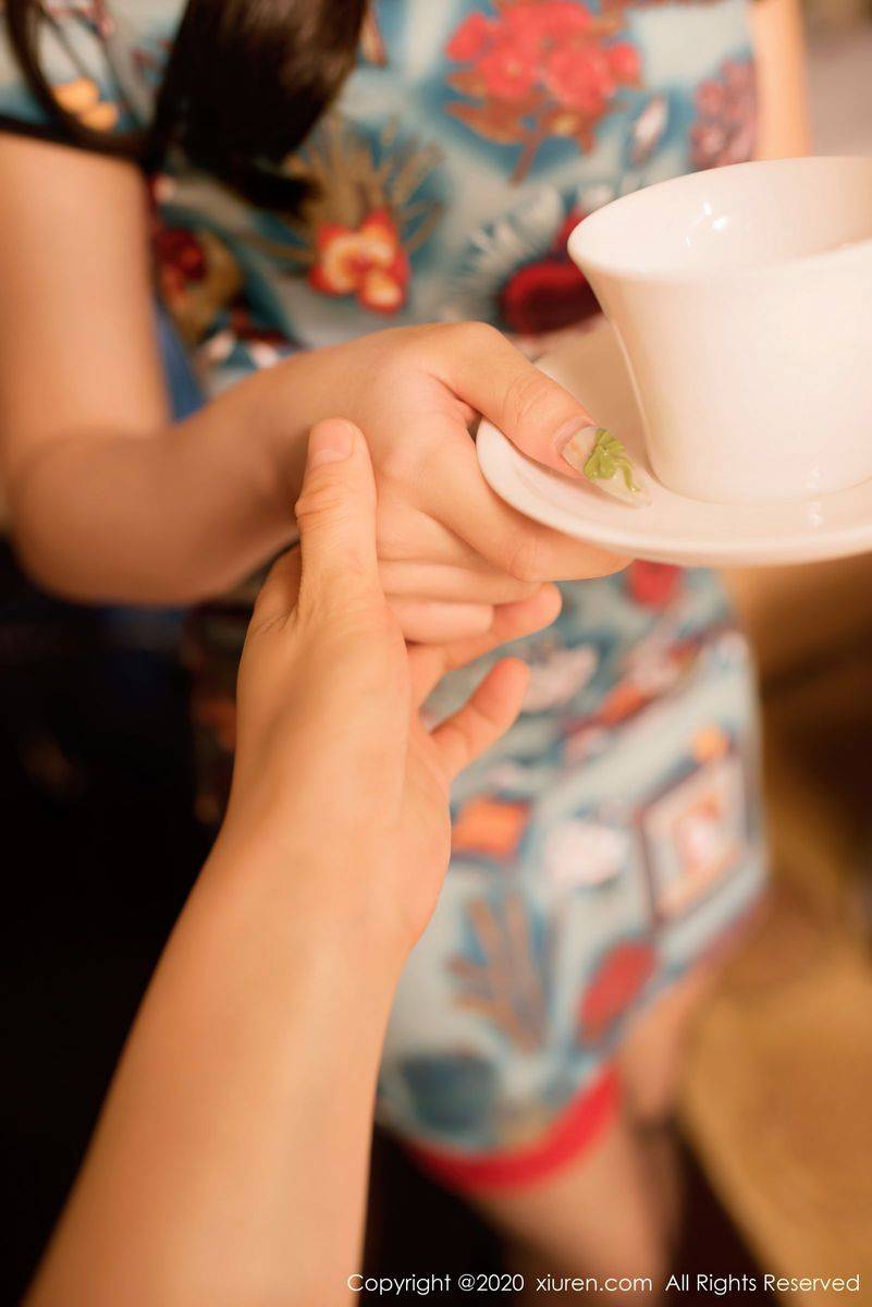 秀人网性感女神郑颖姗贴身旗袍丝袜美腿演绎人间极品套图-34