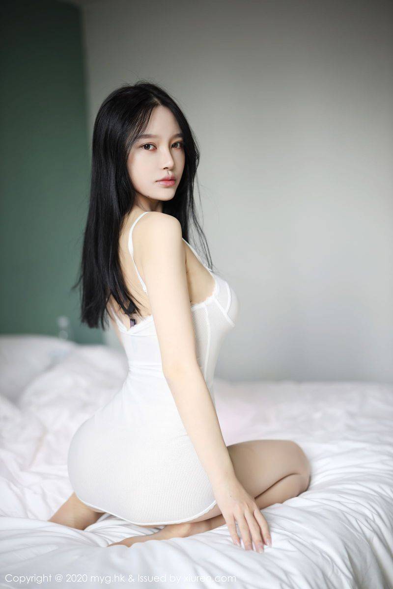 美媛馆性感女神唐琪儿蕾丝内衣与典雅礼裙丝袜美腿套图-43