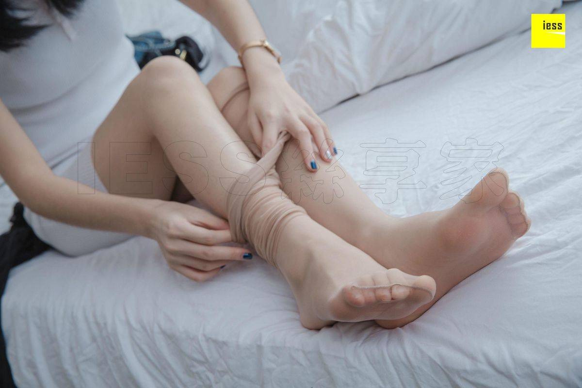 IESS异思趣向美女模特姗姗快递小哥与美女店主丝袜系列套图-92