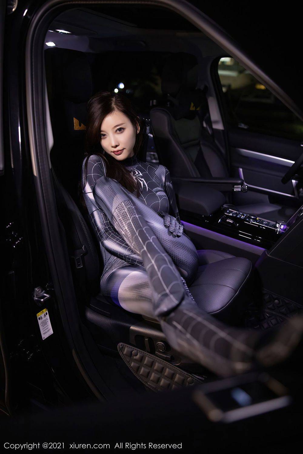 秀人网性感女神杨晨晨sugar蜘蛛侠制服系列惹火身段足量写真-14