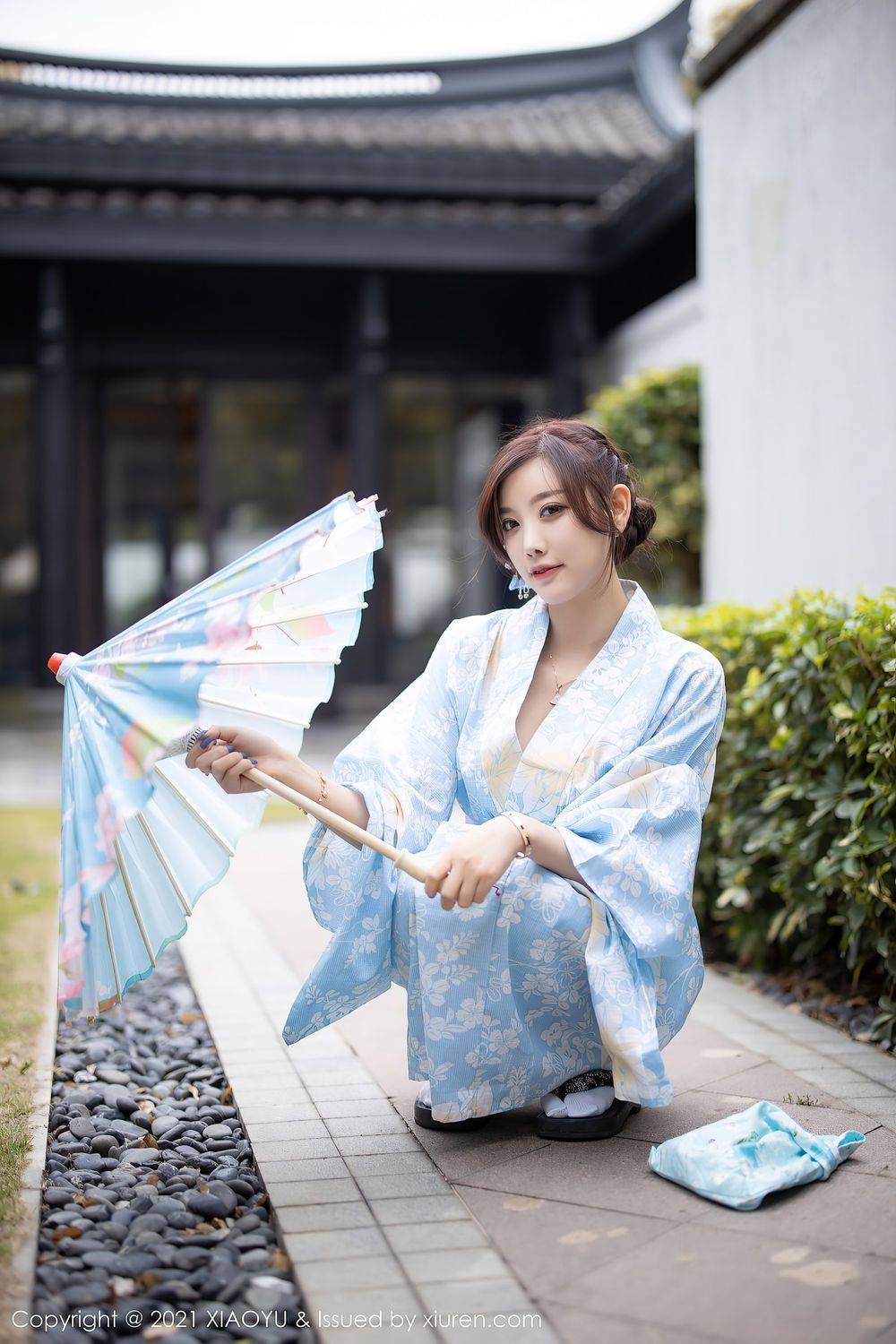 语画界性感女神杨晨晨sugar油纸伞与浪漫和服系列厦门旅拍-8