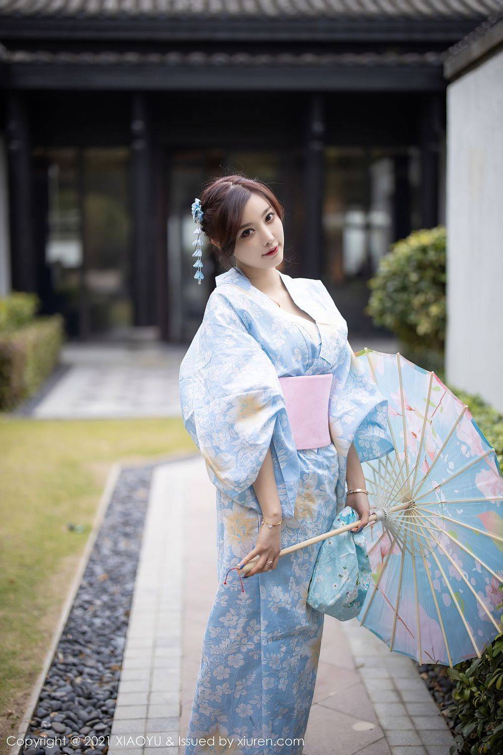 语画界性感女神杨晨晨sugar油纸伞与浪漫和服系列厦门旅拍-4