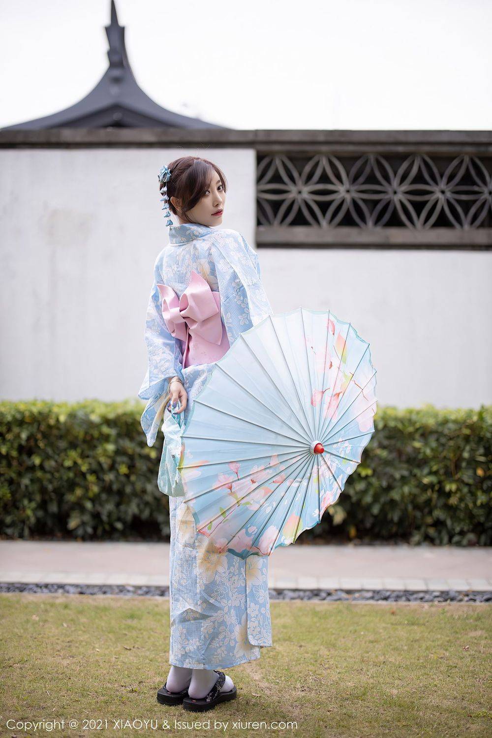 语画界性感女神杨晨晨sugar油纸伞与浪漫和服系列厦门旅拍-13