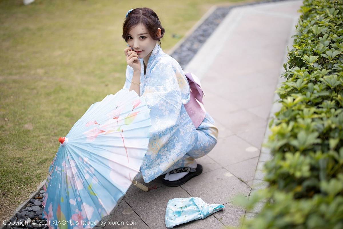 语画界性感女神杨晨晨sugar油纸伞与浪漫和服系列厦门旅拍-10