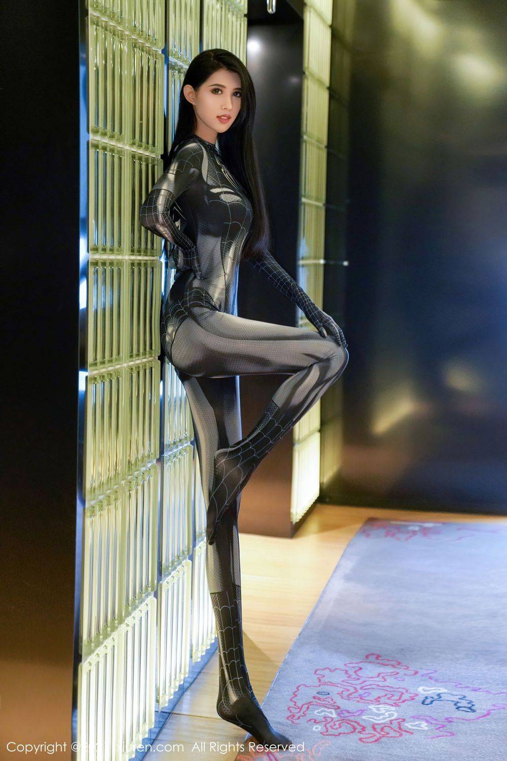 秀人网美女模特葛征Model蜘蛛侠紧身服饰娇媚主题江浙沪旅拍-10