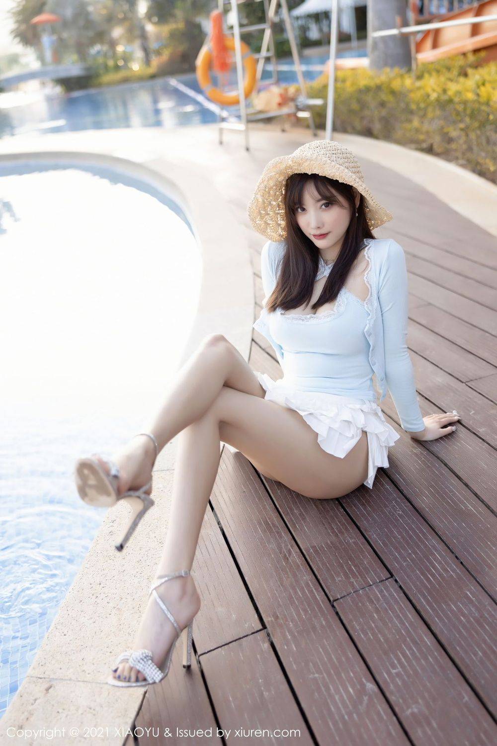 语画界性感女神杨晨晨sugar修长美腿海边沙滩系列私房写真-29