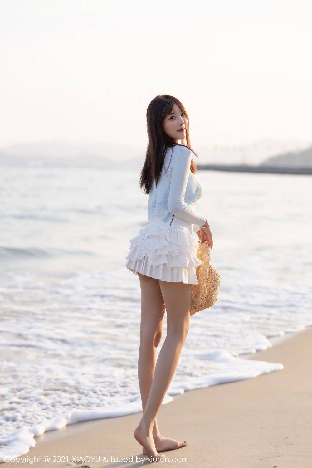 语画界性感女神杨晨晨sugar修长美腿海边沙滩系列私房写真-51