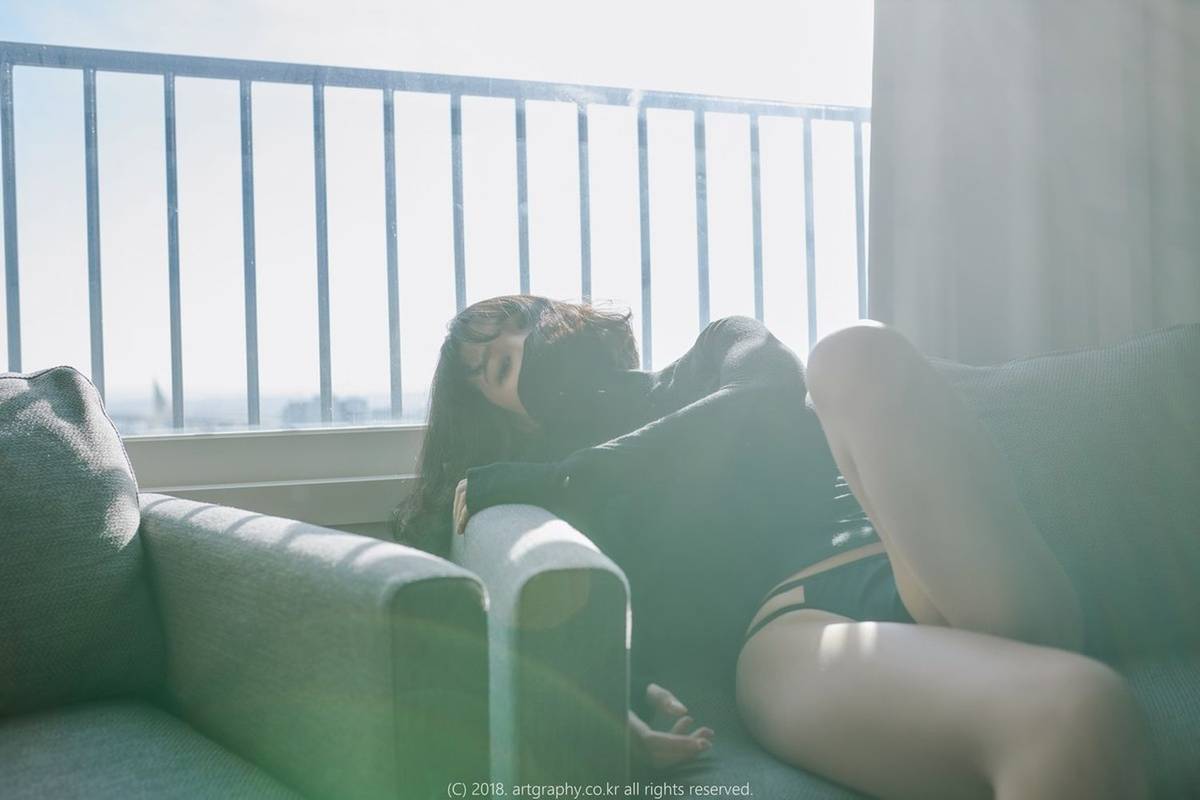 Artgravia美女模特姜仁卿白色死库水+黑色紧身衣完美身材套图-21