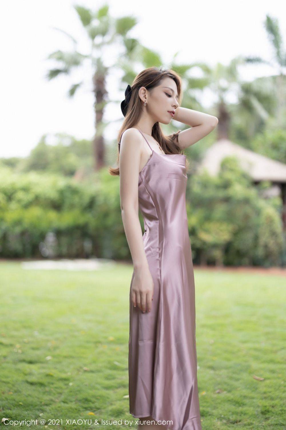 语画界美女模特言沫典雅吊裙苗条身段湿身系列私房写真-2