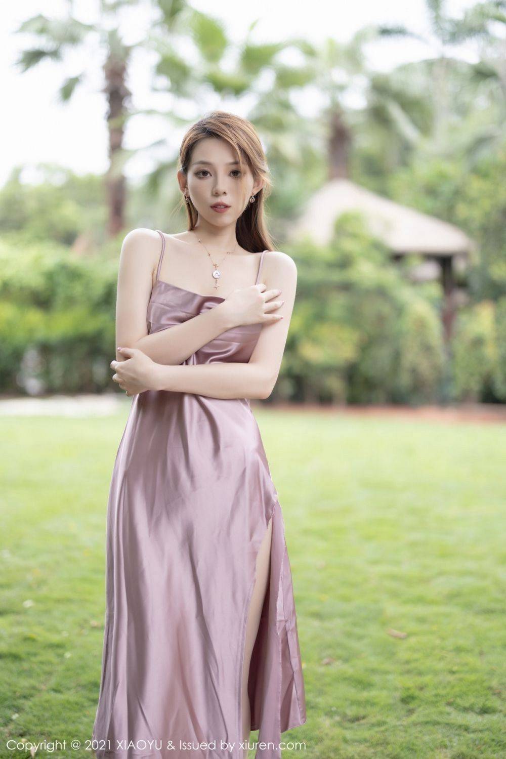 语画界美女模特言沫典雅吊裙苗条身段湿身系列私房写真-5