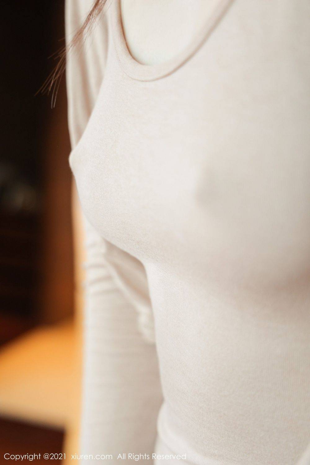 秀人网丽质模特周慕汐fairy高开叉长裙极致肉丝系列性感写真-24