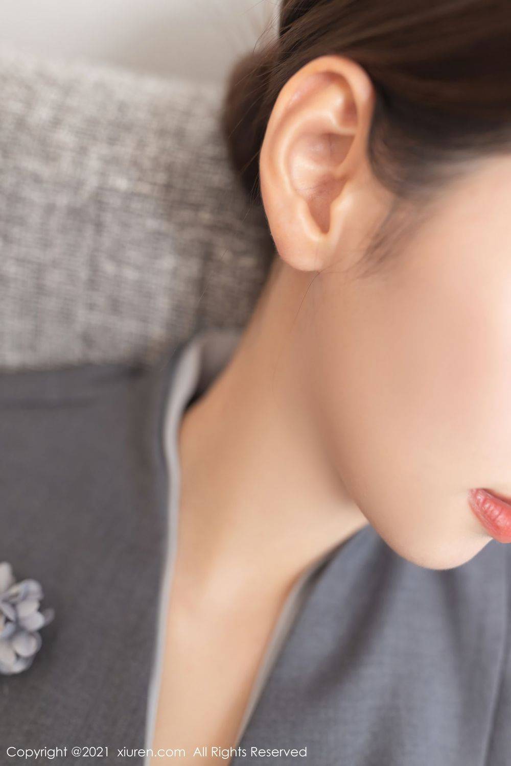 秀人网美女模特唐安琪黑丝美腿职场OL内衣系列催眠主题写真-26