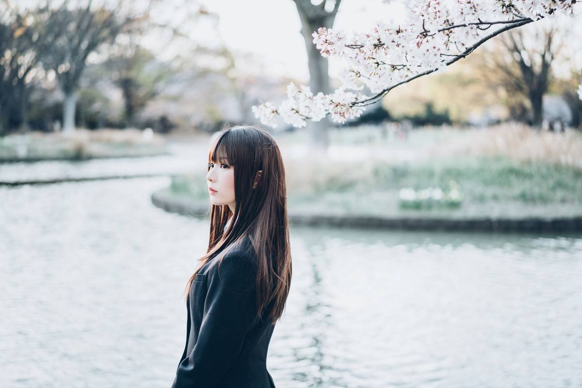 微博妹纸霜月shimo女仆装+清纯学生JK制服迷人性感户外写真-49