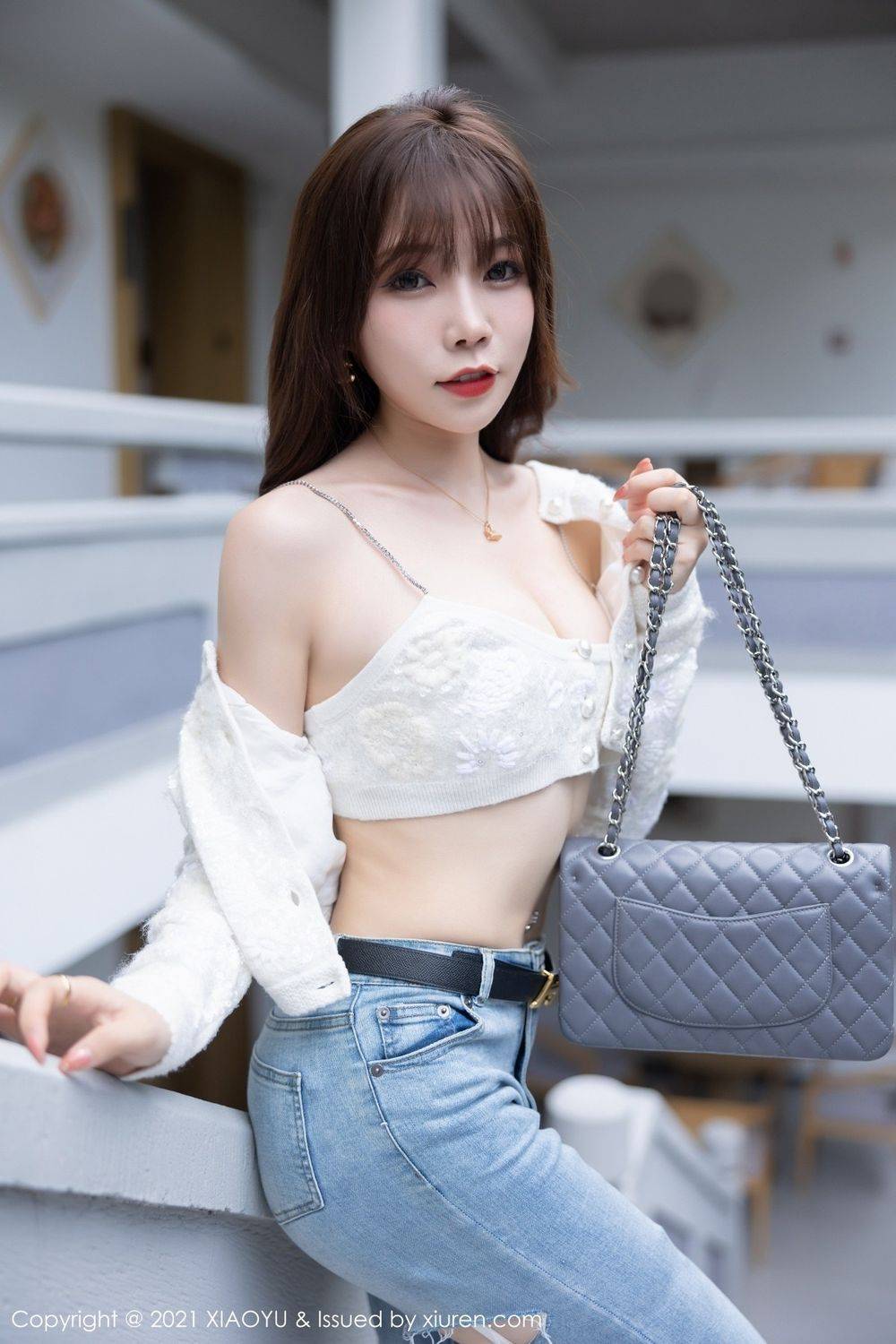 语画界性感女神芝芝Booty丝袜美腿与直爽牛仔裤系列私房写真-80