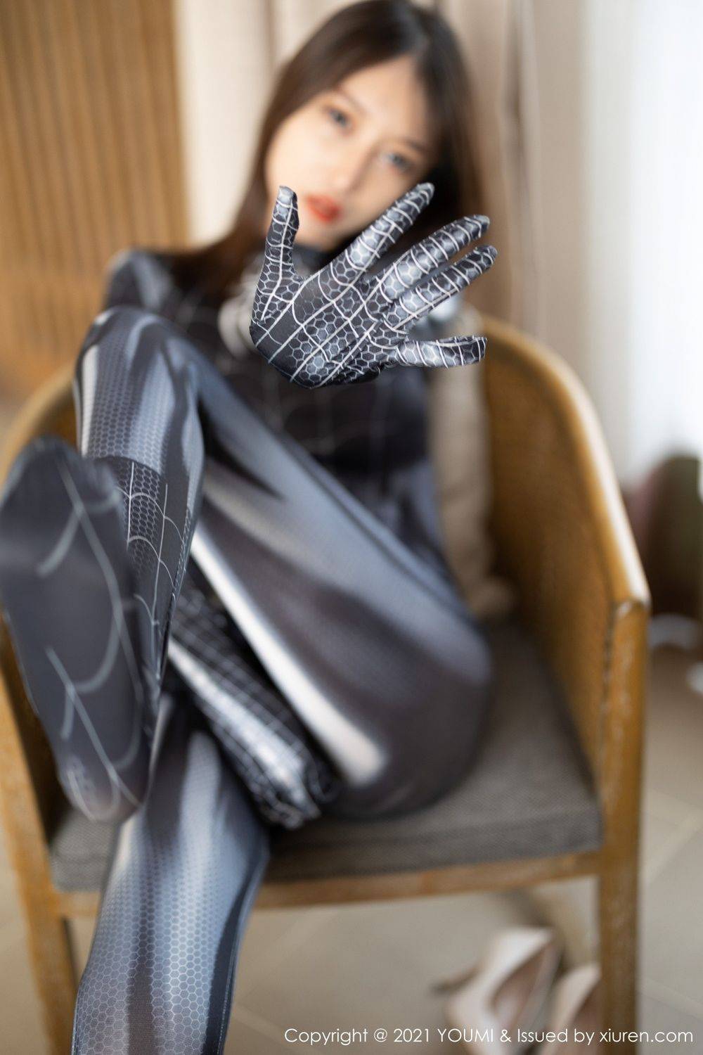 尤蜜荟丽质美女玥儿玥er苗条身材独特蜘蛛侠服饰桂林旅拍-23