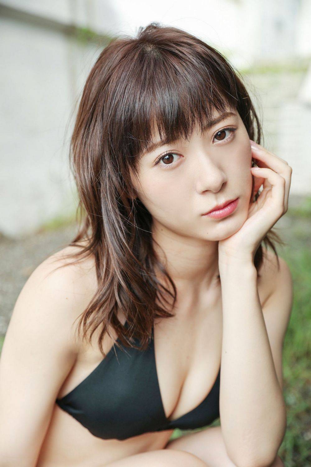 日本美女生田衣梨奈高开叉旗袍+海边比基尼系列性感写真-49