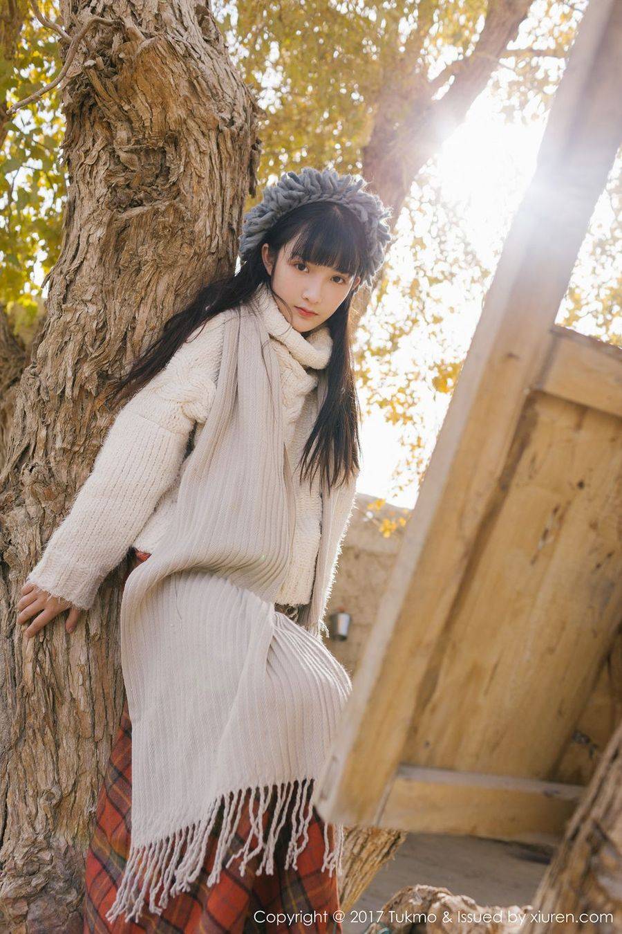 Tukmo兔几盟美女主播之应西北沙漠边小清新系列首套写真-20