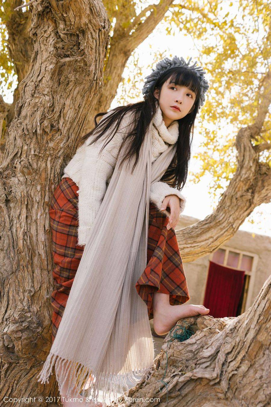 Tukmo兔几盟美女主播之应西北沙漠边小清新系列首套写真-21