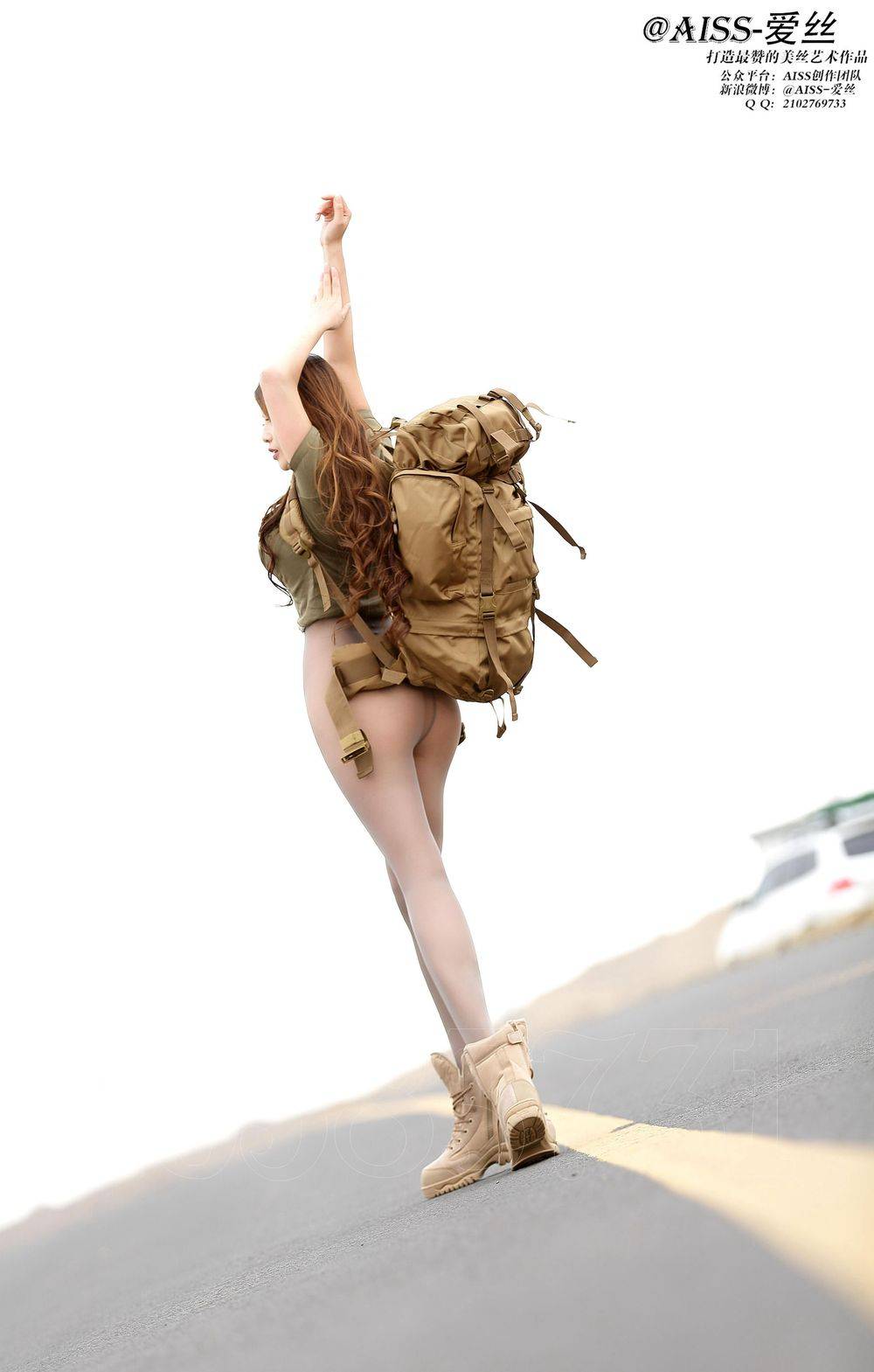 AISS爱丝美女模特若兮Baby丝袜系列旅行日记出发篇写真-23