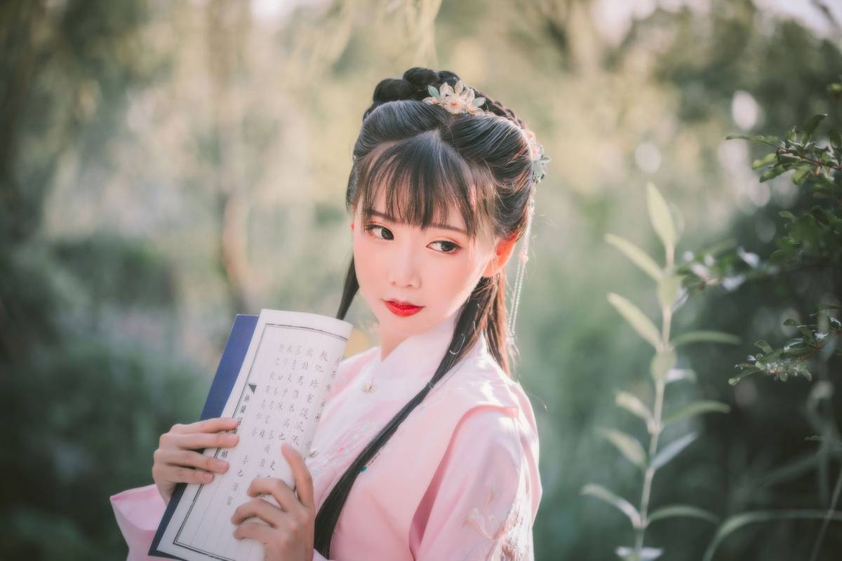 网络红人面饼仙儿明治汉服装扮大家闺秀邻家系列写真-11