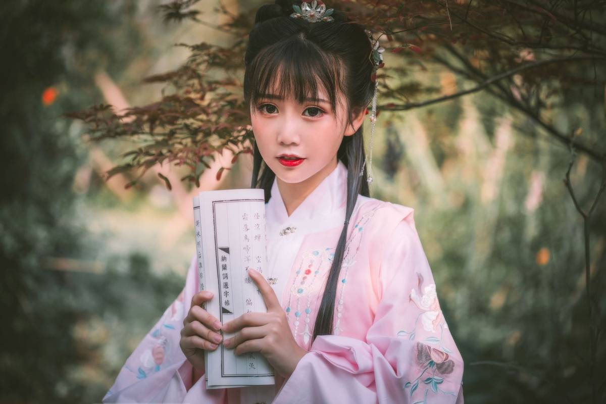 网络红人面饼仙儿明治汉服装扮大家闺秀邻家系列写真-9