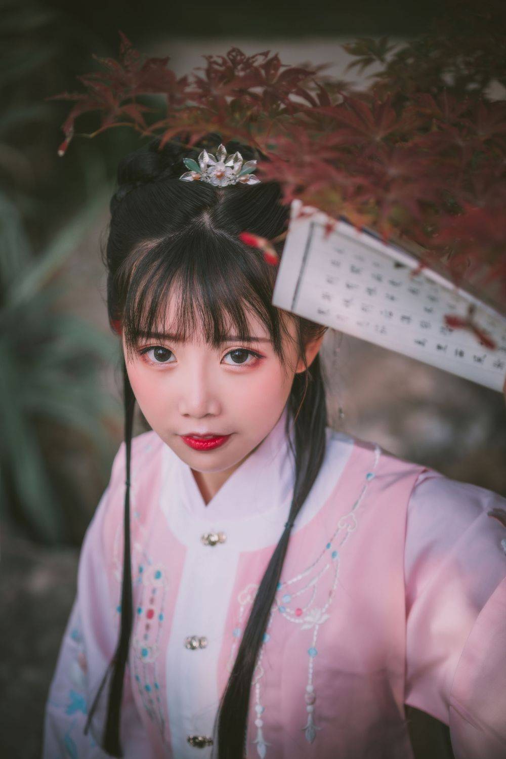 网络红人面饼仙儿明治汉服装扮大家闺秀邻家系列写真-8