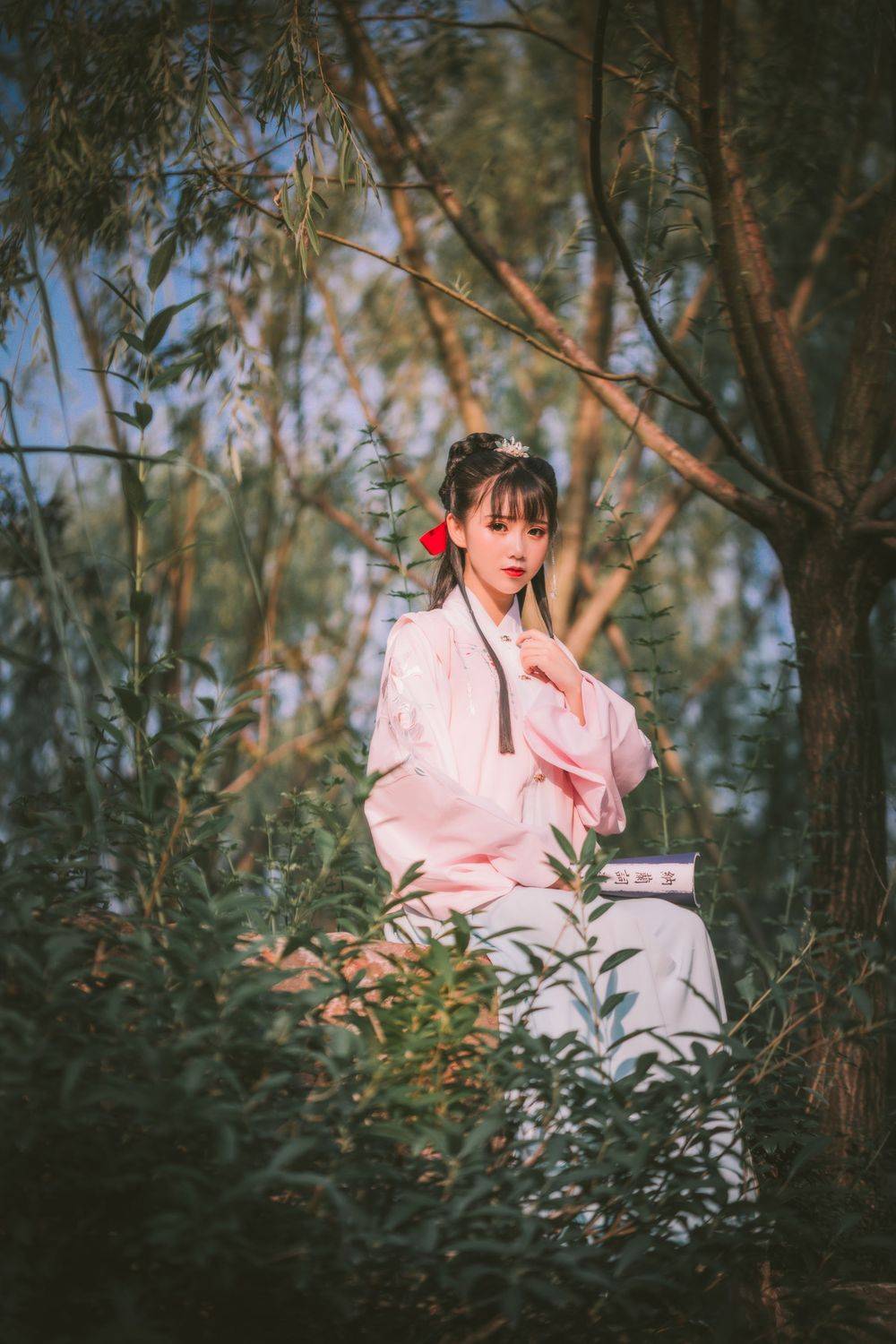 网络红人面饼仙儿明治汉服装扮大家闺秀邻家系列写真-12