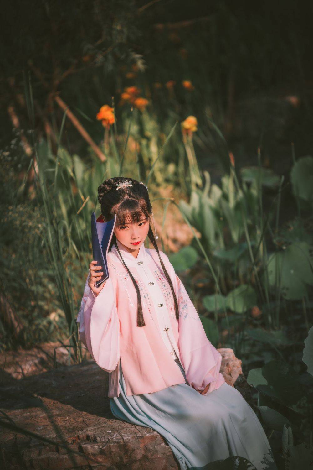 网络红人面饼仙儿明治汉服装扮大家闺秀邻家系列写真-13