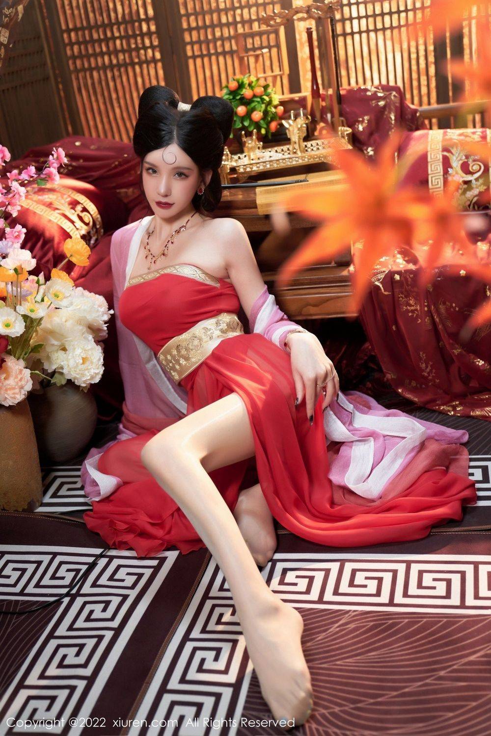 秀人网性感女神周于希Sally古装服饰饰演妲己主题三亚旅拍-2