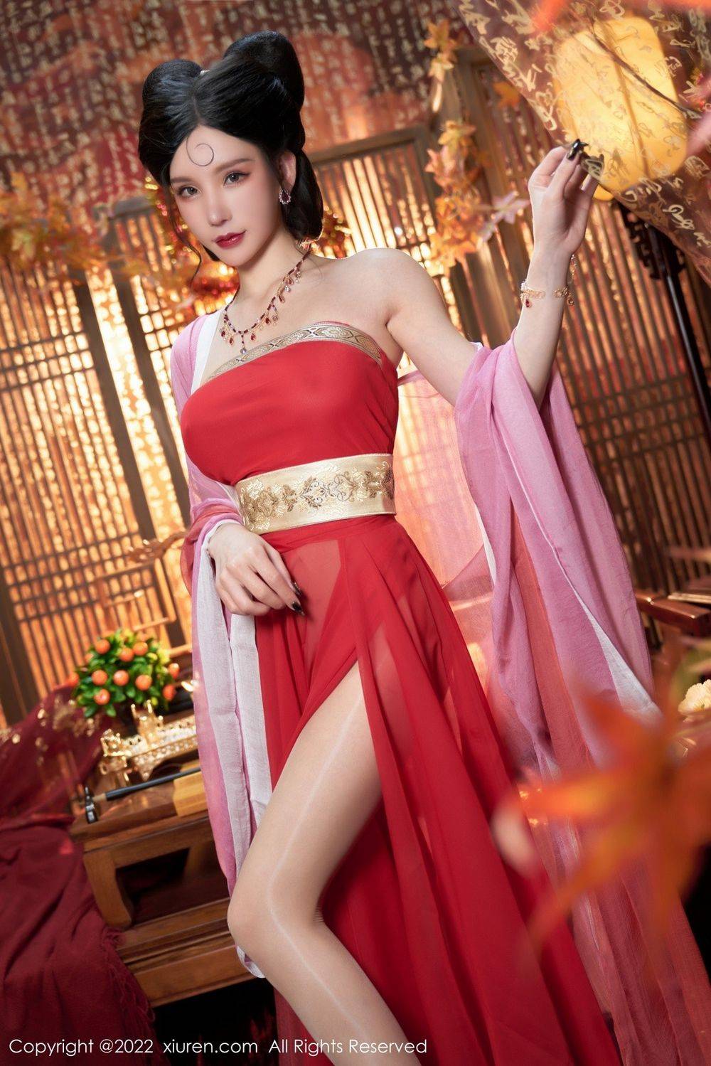 秀人网性感女神周于希Sally古装服饰饰演妲己主题三亚旅拍-4