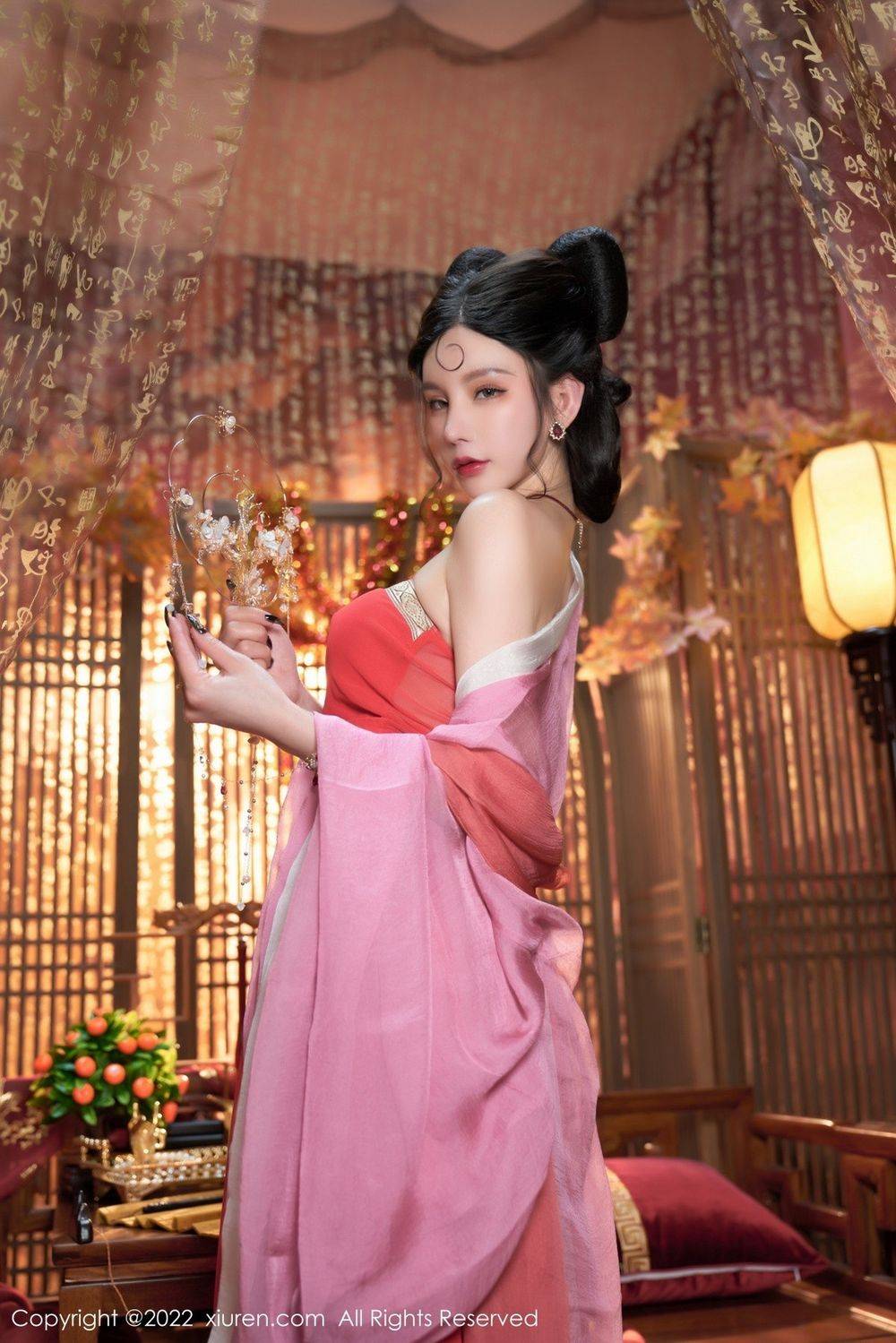 秀人网性感女神周于希Sally古装服饰饰演妲己主题三亚旅拍-36