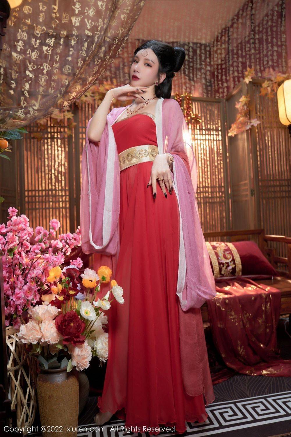 秀人网性感女神周于希Sally古装服饰饰演妲己主题三亚旅拍-38