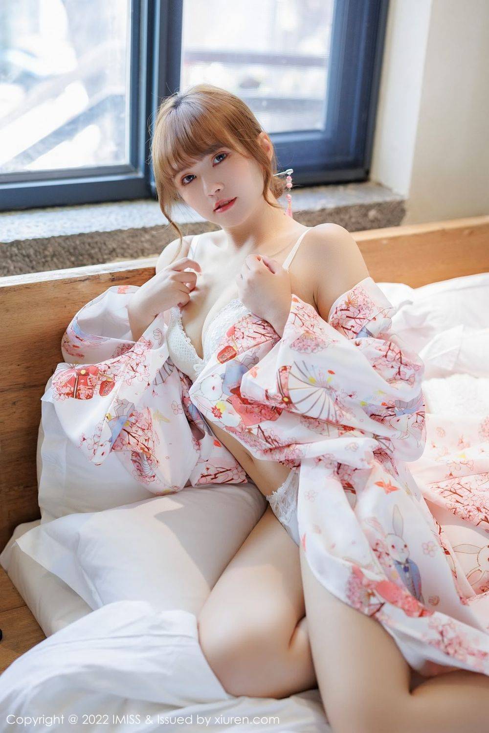 爱蜜社新人模特张思允Nice清新和服赏心悦目云南心愿旅拍-21