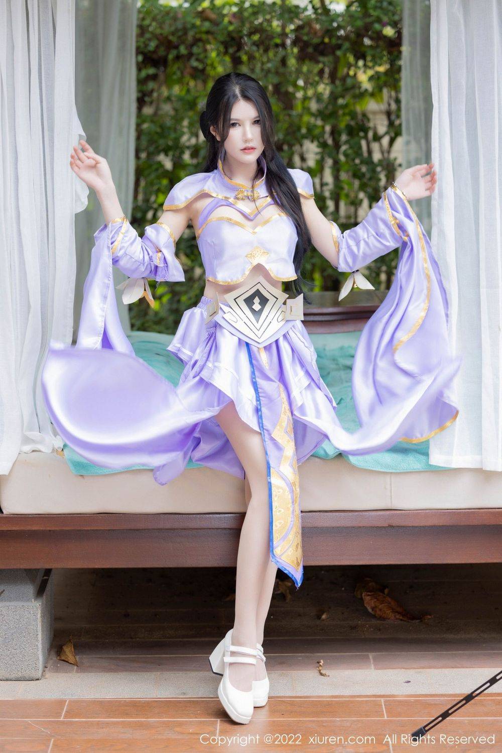 秀人网性感姐妹花绮里嘉ula角色扮演合拍系列珠三角旅拍-16