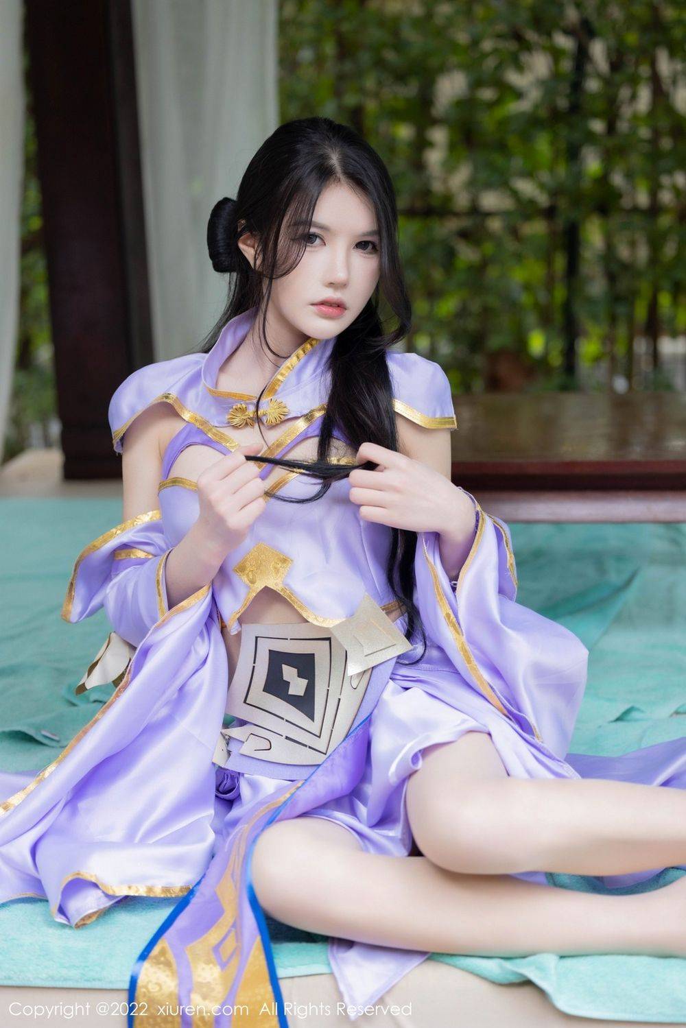 秀人网性感姐妹花绮里嘉ula角色扮演合拍系列珠三角旅拍-17