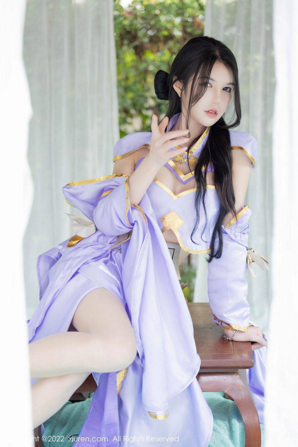 秀人网性感姐妹花绮里嘉ula角色扮演合拍系列珠三角旅拍-14